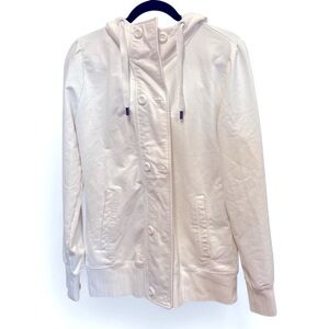 THE NORTH FACE Zip and Button Up Y2K Hoodie jacket, cotton blend size large